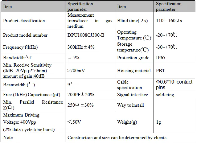 Specification for DPU1008CJ300-B