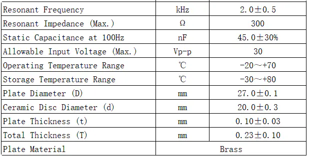 Specification for FT-27B-23TE-SN