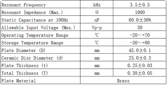 Specification for FT-45B-35E-230