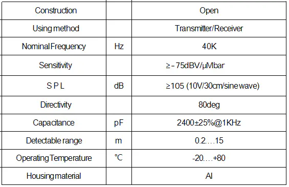 Specification for SU1007H40TR