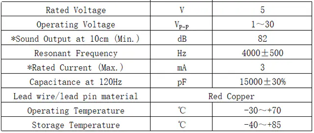 Specification for XY24A4005P
