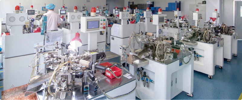 Precision assembly machinery at RYD factory
