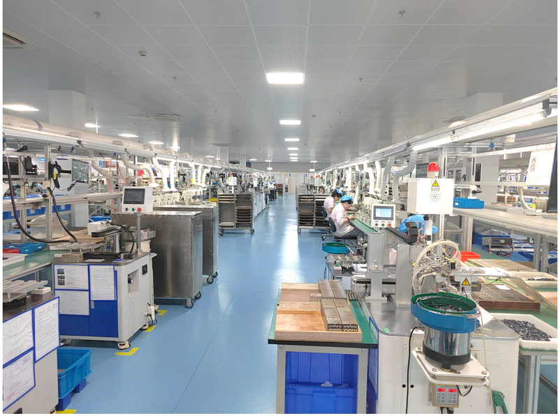 Workshop equipment array at RYD factory