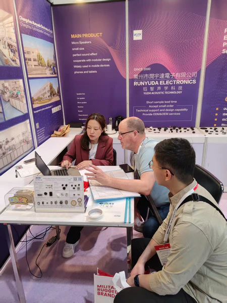 Product display at exhibition