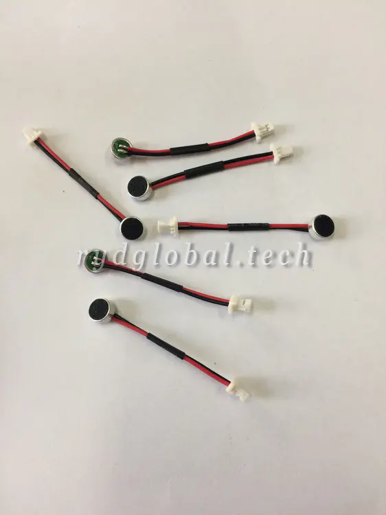 Microphones - ACBQ6027CW1033R330-R43J - 60×27mm Back-electret Condenser Microphone, Customizable Sensitivity ECM Microphone for Voice Pickup