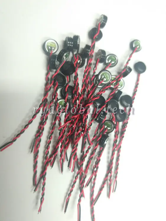 Microphones - ACMQ6022CW1033-R240P - Φ6.0×2.2mm Shielded-Wire Omni ECM for Automotive EMI Immunity