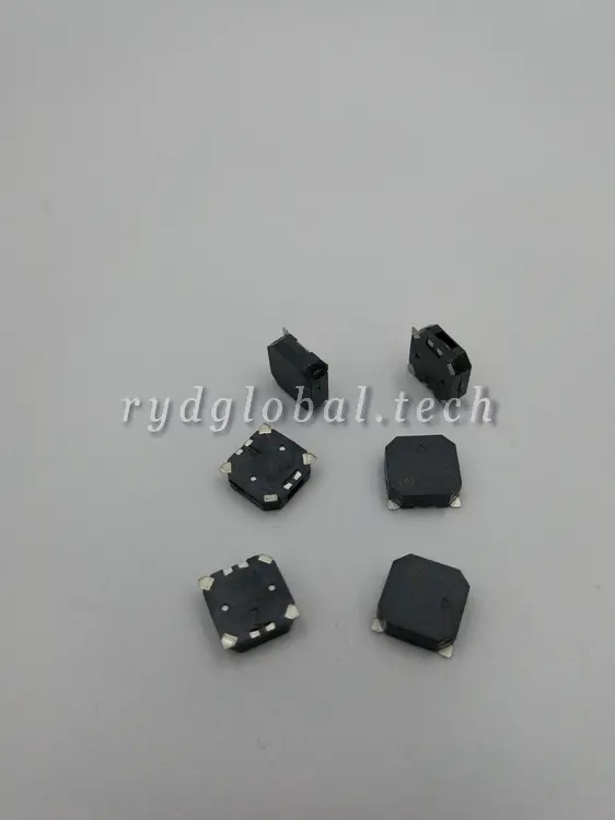 Electromagnetic Buzzers - DET8503D1M4 - 8.5×8.5×3mm, 85dB, 2683Hz, 3.6V, LCP Black