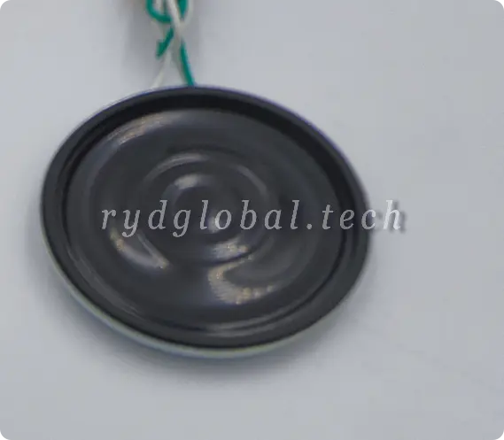 Micro Speakers - DMS3608-03GL180WC - φ36×4.6mm 1.5W 8Ω Micro Speaker with Plug Wire