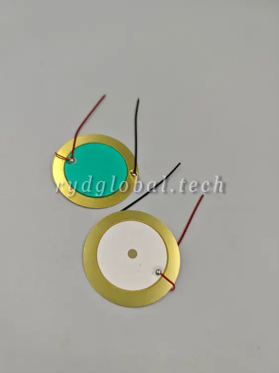 Piezoelectric Ceramic Discs - FGBS-39S2-08TEC150 - Ø39mm SUS304 Piezo Buzzer Disc 0.8kHz for Alarm