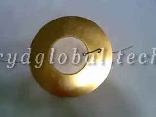 Piezoelectric Ceramic Discs - FTBS-75T-6.5A1-W50 - Ø75mm Large Piezo Buzzer Disc 6.5kHz 270nF RoHS