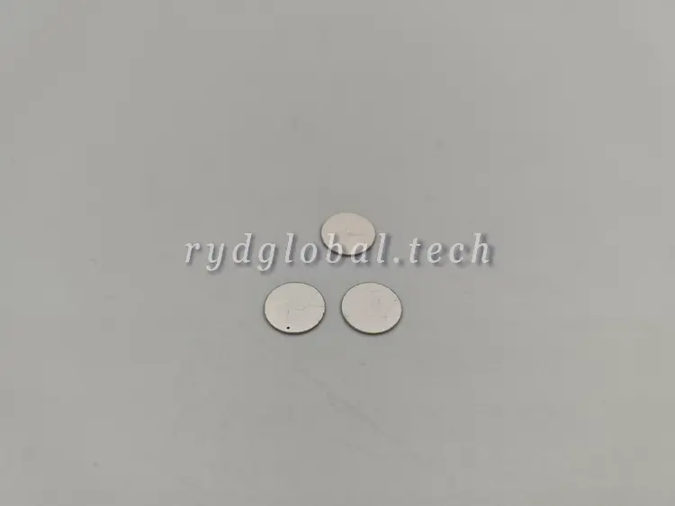 Piezoelectric Ceramic Discs - FX10005 - Ø10x0.5mm Piezo Ceramic Disc 4MHz d33 450