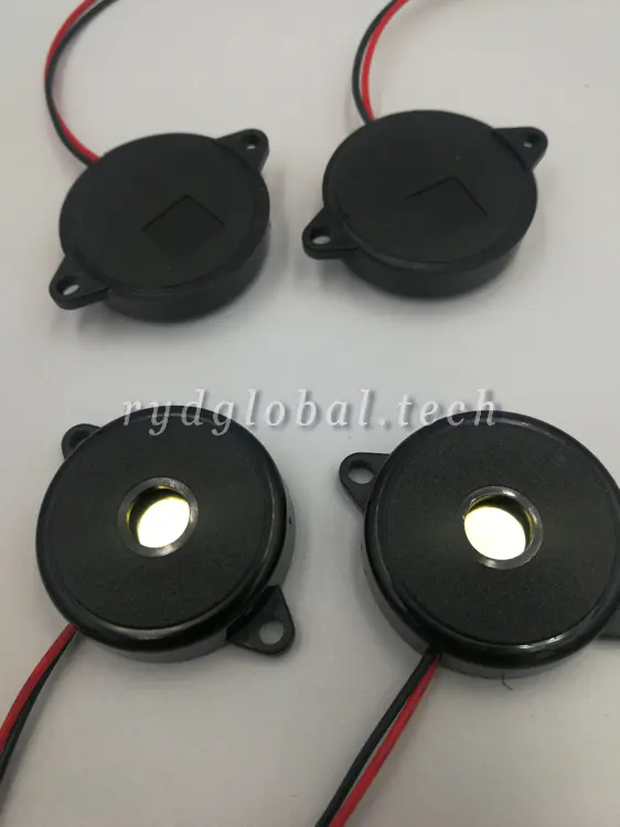 Piezoelectrics Buzzers - XYA45B3012P - Φ45mm 12Vp-p 100dB 3kHz Unit, PA66 Housing Large External Driver Element