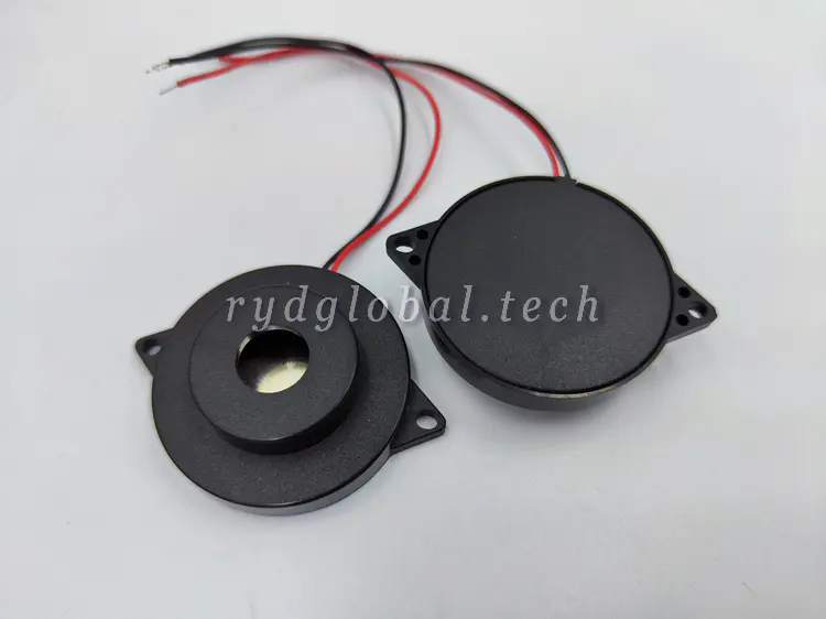 Piezoelectrics Buzzers - XYS40C3209W100 - Φ40mm 9Vp-p 110dB 3.25kHz Element, ABS Housing Large High SPL Sound Unit Part