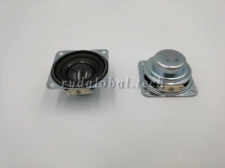 Micro Speakers - YDA40M20-4PU4 - 40×40×20mm 4W 4Ω Multimedia Speaker, NdFeB
