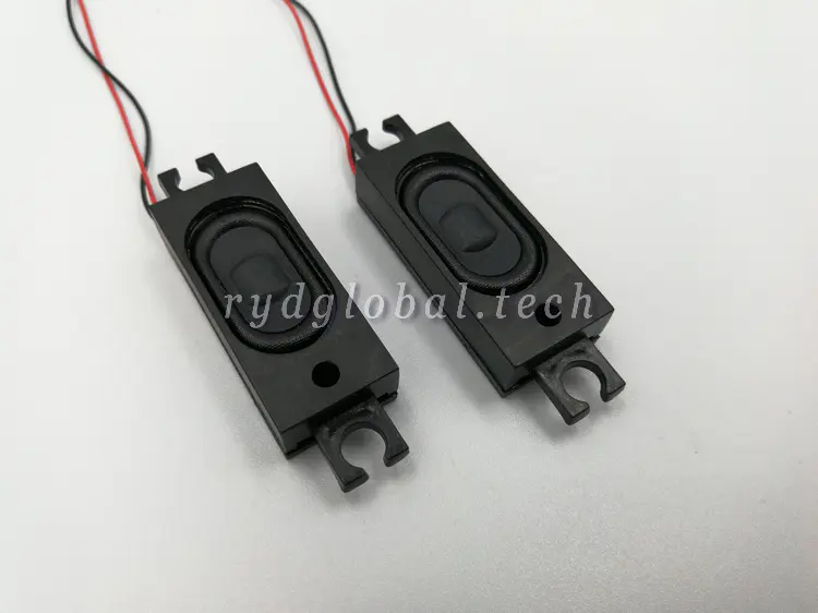 Enclosed Speakers - YDB2514YX-2CP4WC100 - 52x16mm 2W 4Ω Slim Enclosed Speaker, 96dB SPL