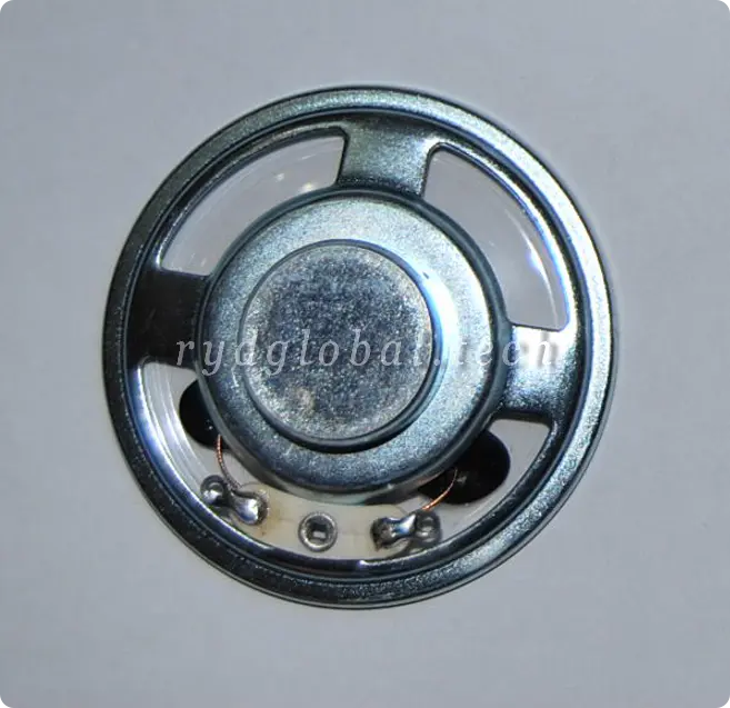 Micro Speakers - YDB40M10-2P8 - φ40×10mm 2W 8Ω Paper Cone Speaker, Fo 700Hz