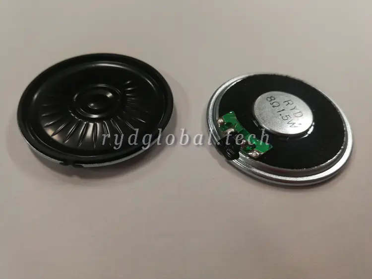 Micro Speakers - YDB40M5-2B8 - φ40×5.4mm 2W 8Ω Ultra-Thin Speaker, PET Cone