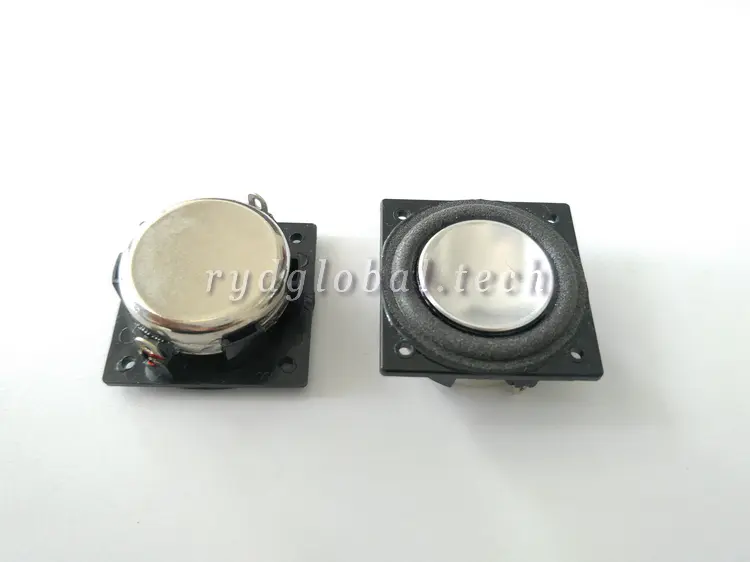 Micro Speakers - YDBA3232P14-2C4 - 32×32×15.4mm 2W 4Ω Square Speaker, Fo 330Hz